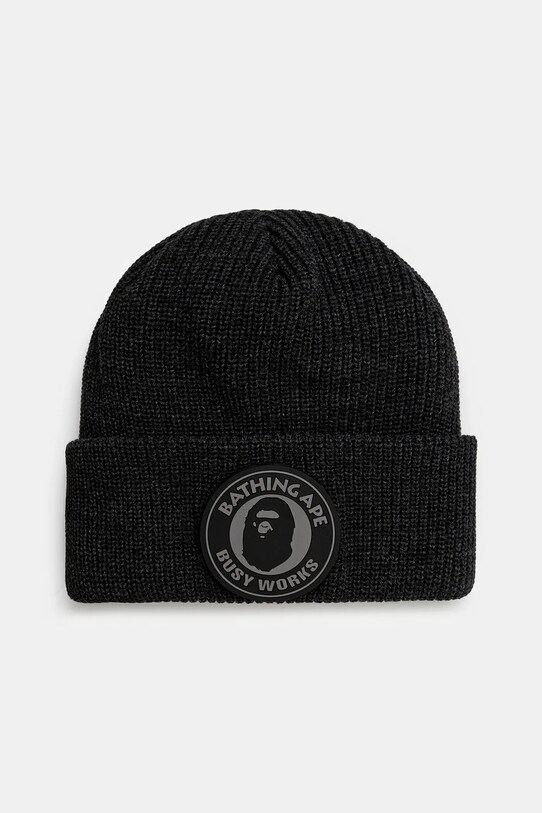 A Bathing Ape beanie Busy work applique black 1K80181009
