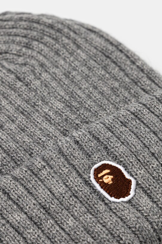 Аксессуары Шапка с примесью шерсти A Bathing Ape One point 1K80281003 серый