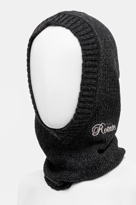 Аксесоари Вълнена балаклава Rotate Knit Balaclava 1134341745 черен