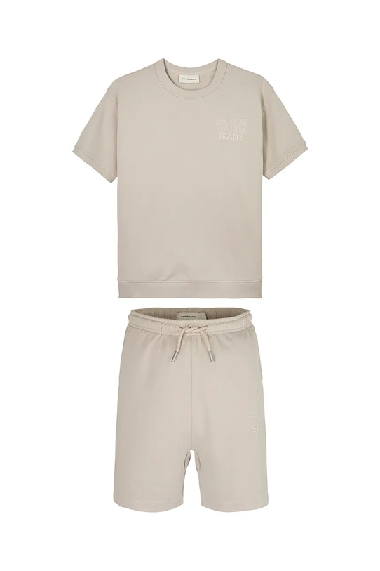 Calvin Klein Jeans set de bumbac pentru copii bumbac bej IB0IB02386.128.176.PPYA