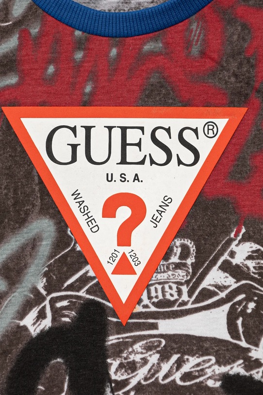 Băieți Guess set de bumbac pentru bebeluși I5RG02.K8HM4.PPYA albastru