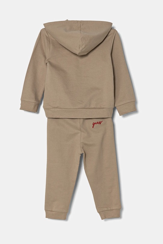 Guess dres bawełniany dziecięcy I5RG05.KAN00.PPYA beżowy SS25
