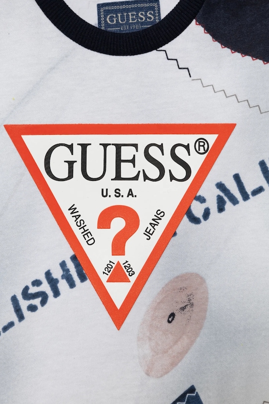 CHLAPEC Dětská bavlněná souprava Guess I5RG08.K8HM4.PPYA žlutá