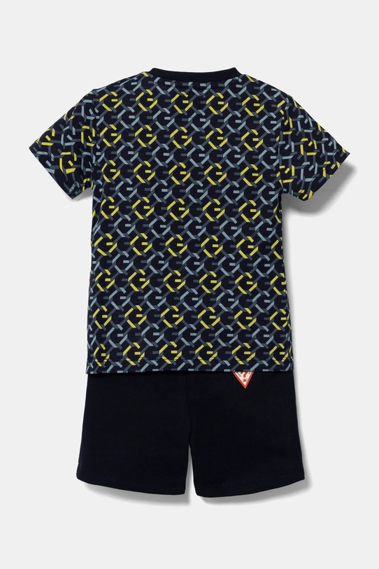 Dětská bavlněná souprava Guess I5RG08.K8HM4.PPYA námořnická modř SS25