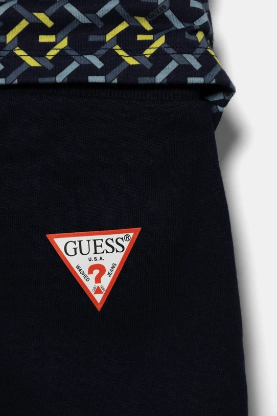 Dětská bavlněná souprava Guess námořnická modř I5RG08.K8HM4.PPYA