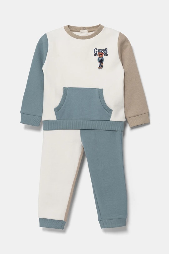 Trenirka za bebe Guess pletivo plava I5RG20.KCCH0.PPYA