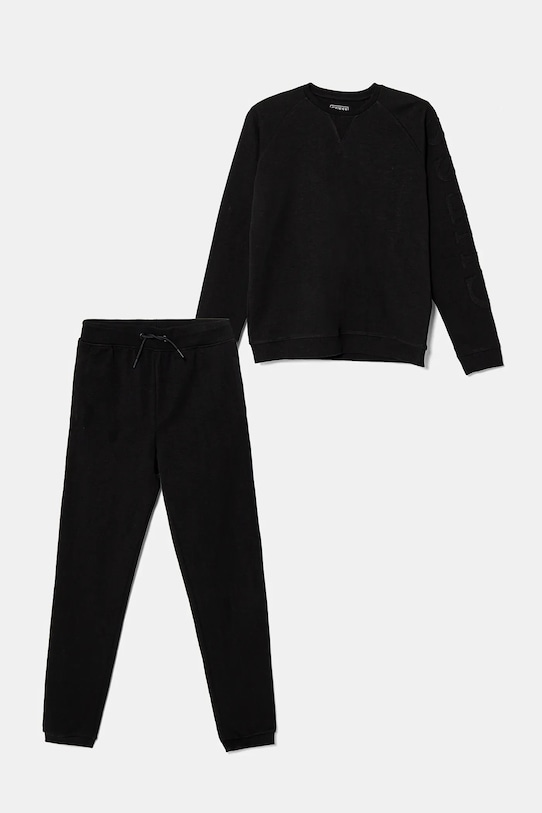 Dječja trenirka Guess pletivo crna L5RG00.KCCH0.PPYA