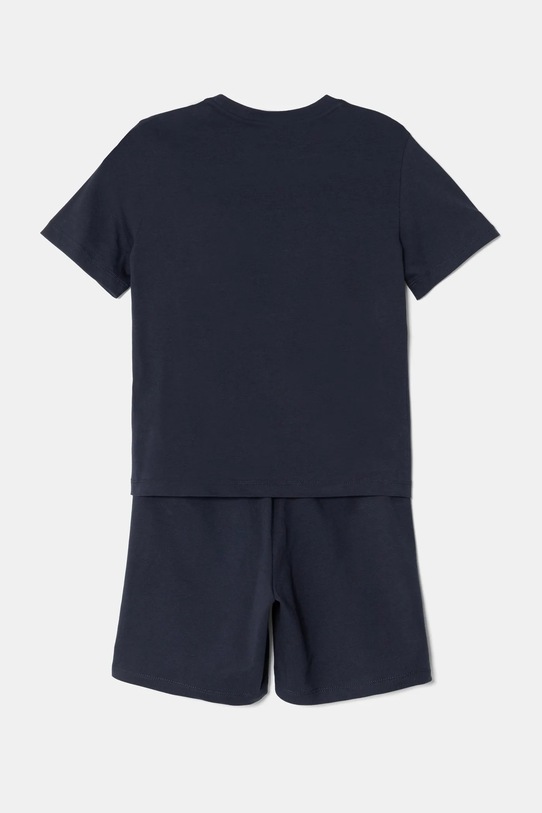 Dětská bavlněná souprava EA7 Emporio Armani 7B000043.AF10378 námořnická modř SS25