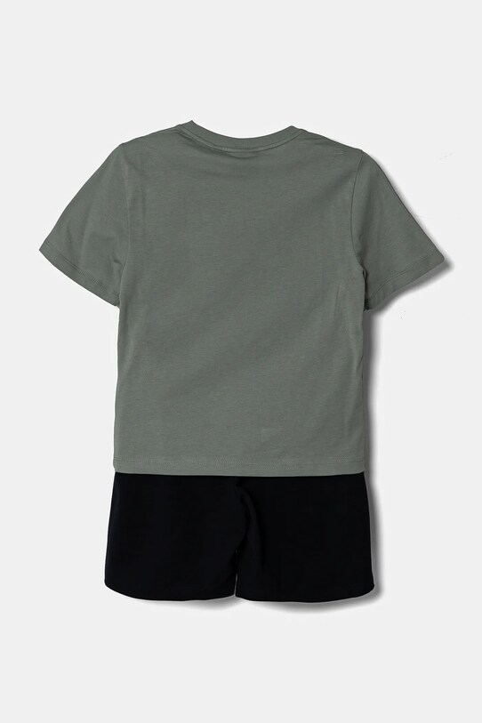 EA7 Emporio Armani set de bumbac pentru copii 7B000043.AF10378 verde SS25