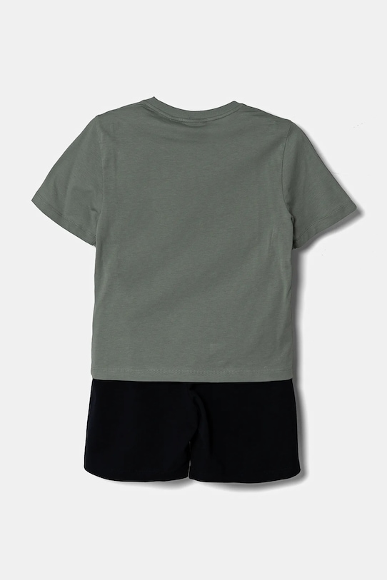 Детский комплект из хлопка EA7 Emporio Armani 7B000043.AF10378 зелёный SS25