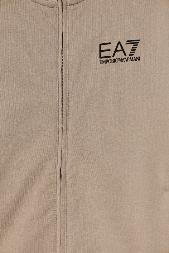 Băieți EA7 Emporio Armani trening de bumbac pentru copii 7B000030.AF10380 bej