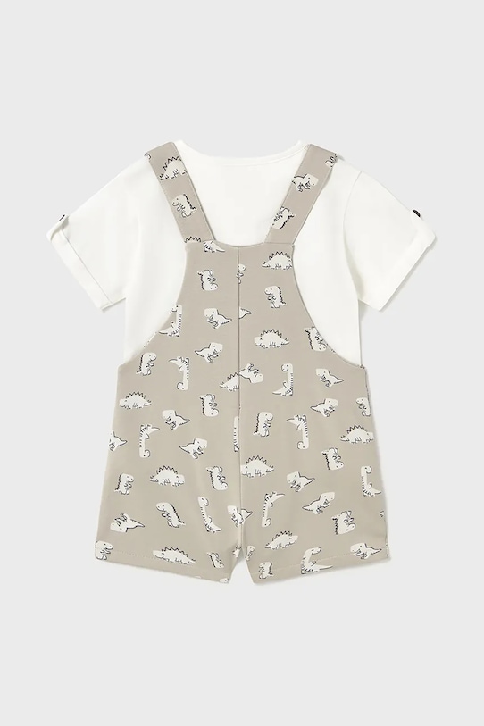 Otroški bombažni komplet Mayoral 1650.3F.Baby.PPYA bež SS25