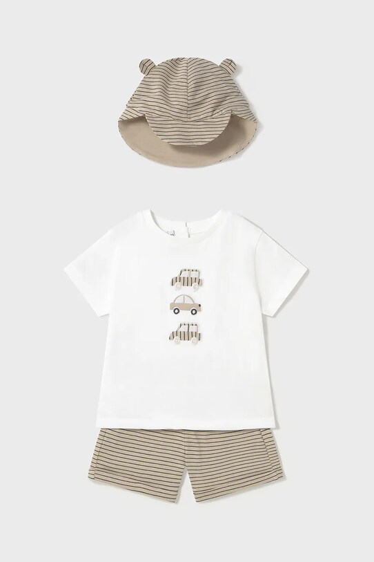 Mayoral komplet bawełniany niemowlęcy 1651.3B.Baby.PPYA zielony SS25