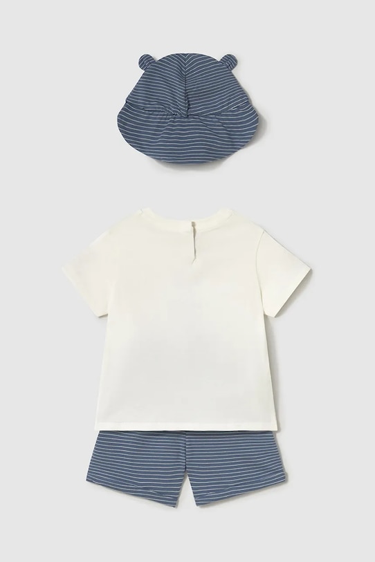 Mayoral set de bumbac pentru bebelusi 1651.3B.Baby.PPYA albastru SS25