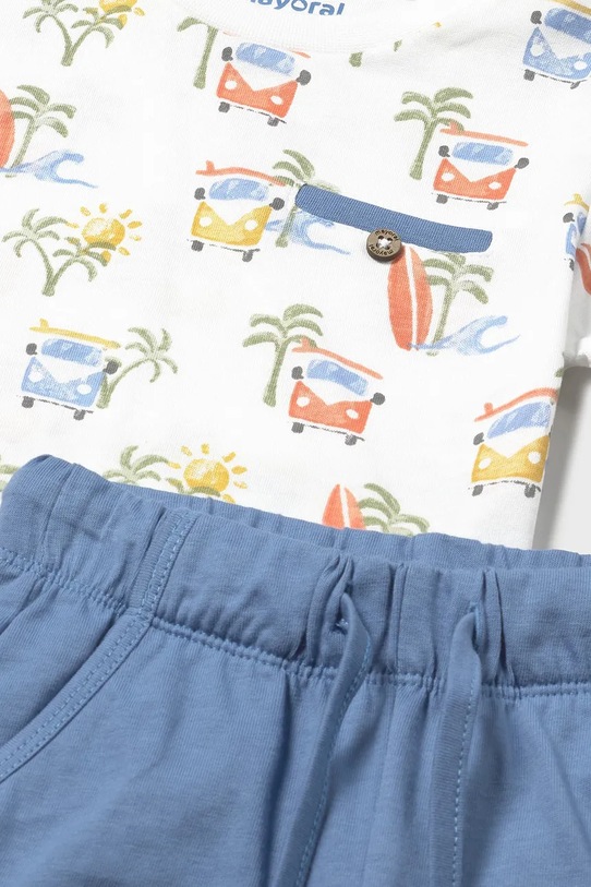 Detská bavlnená súprava Mayoral modrá 1652.3D.Baby.PPYA