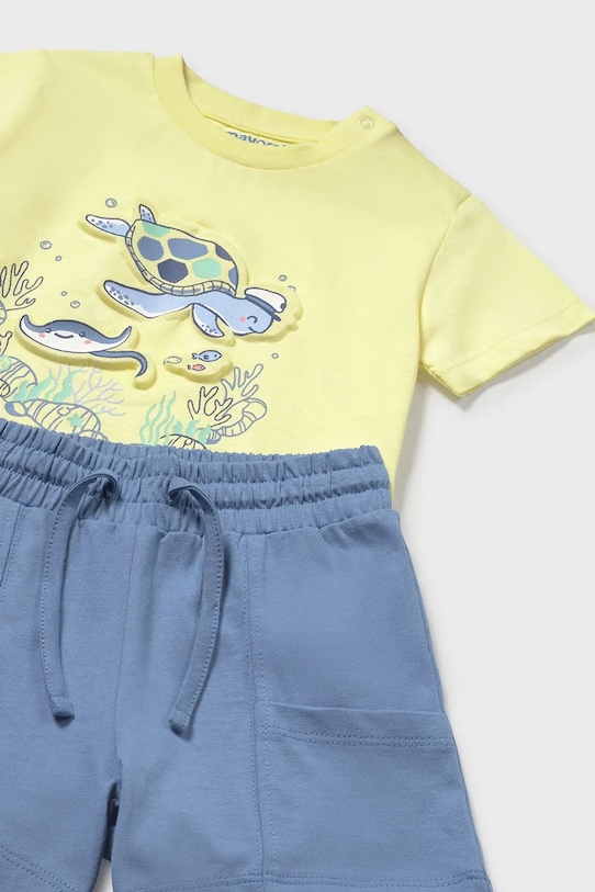 Мальчик Детский комплект из хлопка Mayoral 1654.3E.Baby.PPYA жёлтый
