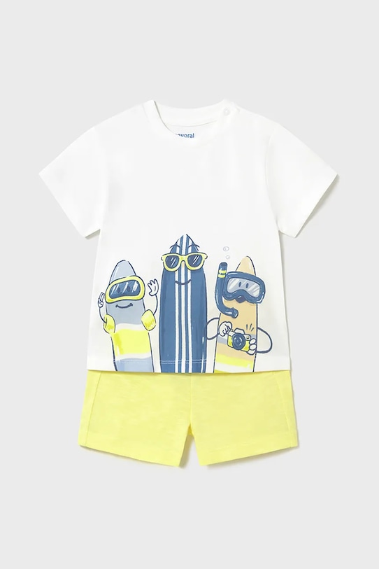 Mayoral set di lana bambino/a maglia giallo 1656.3H.Baby.PPYA