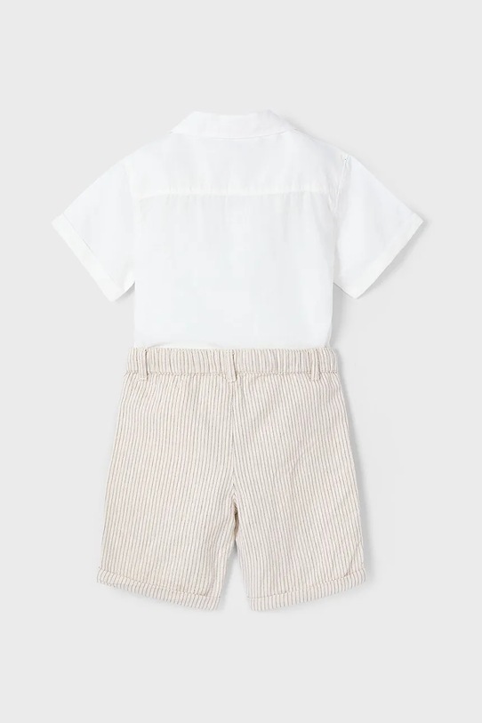 Детский комплект с примесью льна Mayoral 3231.5E.Mini.PPYA бежевый SS25