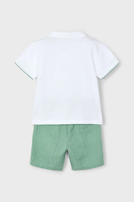 Mayoral komplet bawełniany dziecięcy 3232.5B.Mini.PPYA zielony SS25