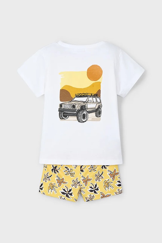 Mayoral tricou și costum de baie pentru copii 3601.5H.Mini.PPYA galben SS25