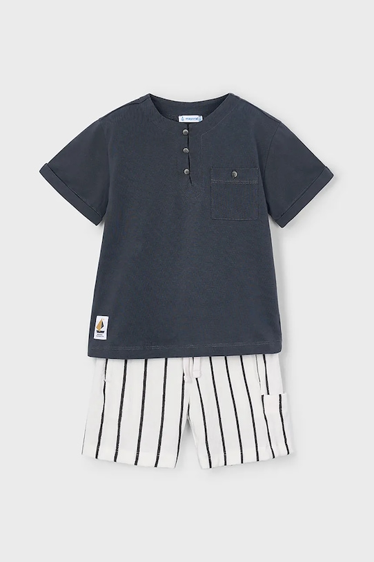 Mayoral set de bumbac pentru copii bumbac negru 3603.5D.Mini.PPYA