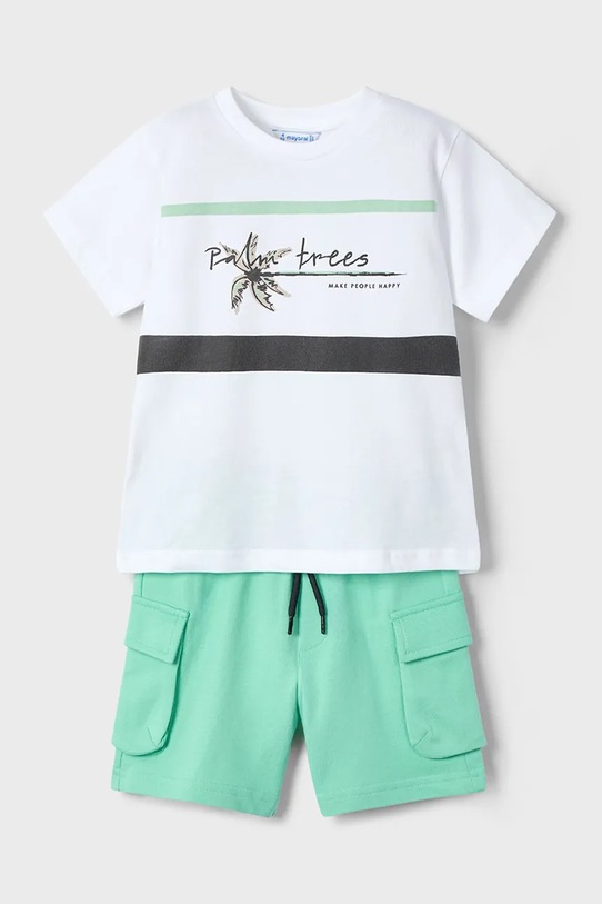 Mayoral set de bumbac pentru copii bumbac verde 3605.5E.Mini.PPYA