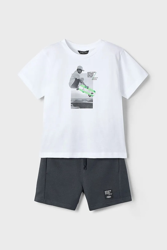 Dětská bavlněná souprava Mayoral pletenina černá 3607.5G.Mini.PPYA