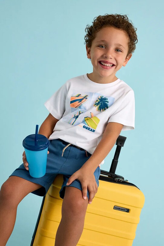 Mayoral set de bumbac pentru copii bumbac albastru 3611.5J.Mini.PPYA