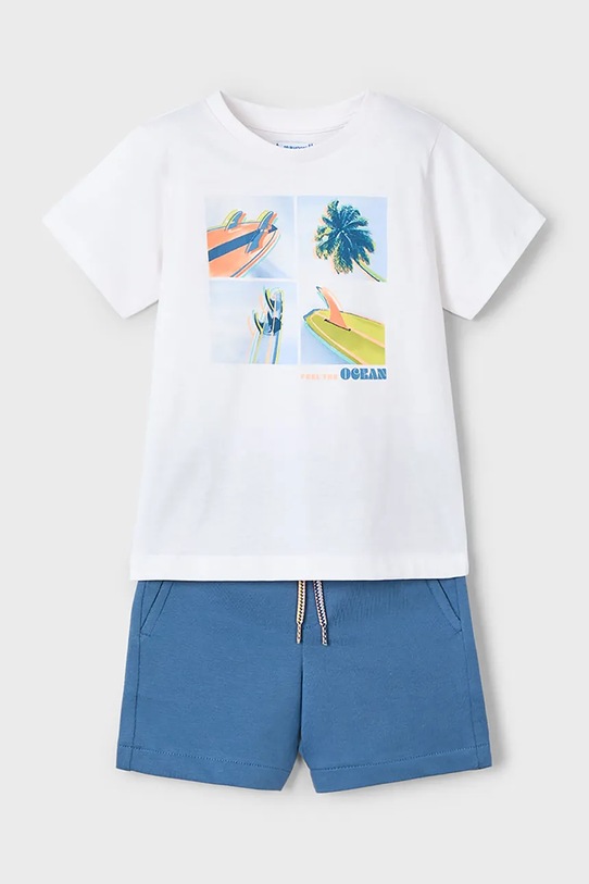 Mayoral set de bumbac pentru copii 3611.5J.Mini.PPYA albastru SS25