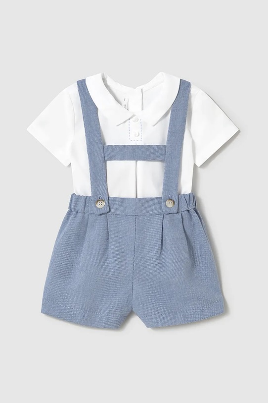 Mayoral Newborn komplet bawełniany niemowlęcy bawełna niebieski 1213.1J.Newborn.PPYH