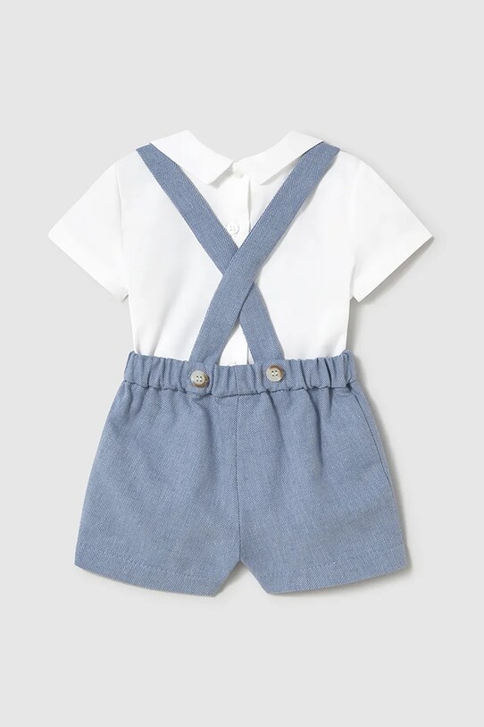 Mayoral Newborn komplet bawełniany niemowlęcy 1213.1J.Newborn.PPYH niebieski SS25