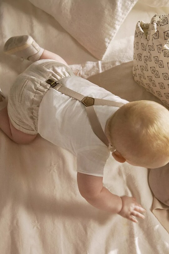 Pamučni komplet za bebe Mayoral Newborn bež 1215.1K.Newborn.PPYH