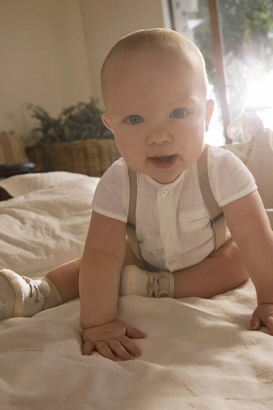 Pamučni komplet za bebe Mayoral Newborn 1215.1K.Newborn.PPYH bež