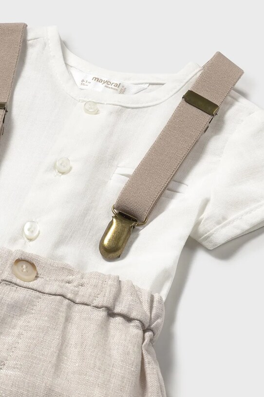 Dječaci Pamučni komplet za bebe Mayoral Newborn 1215.1K.Newborn.PPYH bež