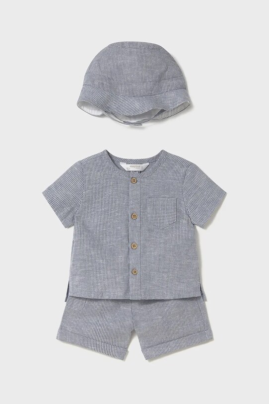 Комплект с примесью льна для младенцев Mayoral Newborn трикотаж голубой 1225.1L.Newborn.PPYH