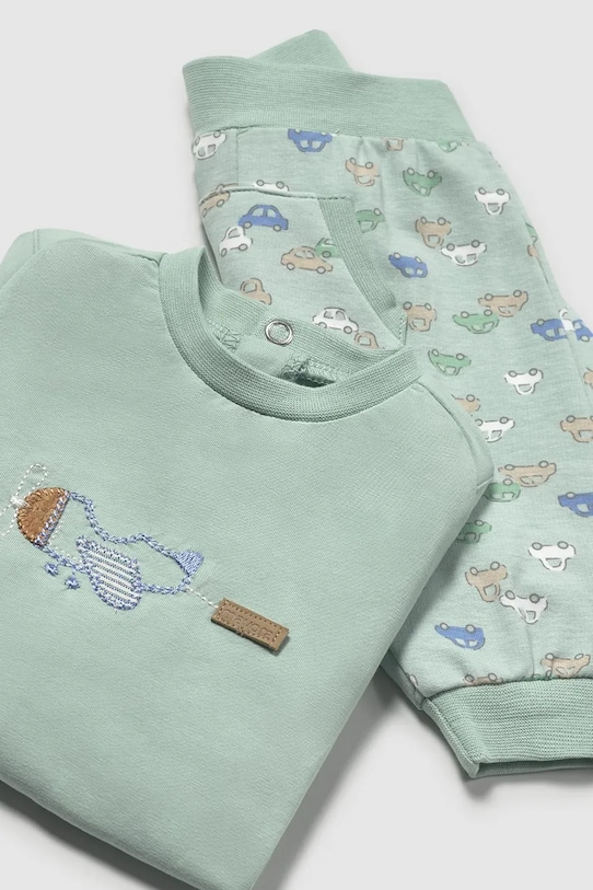 Mayoral Newborn set trening bumbac pentru copii turcoaz 1612.1H.Newborn.PPYH