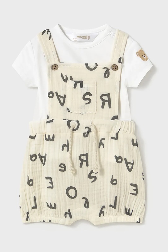 Mayoral Newborn set per bambini tessuto beige 1623.1P.Newborn.PPYH