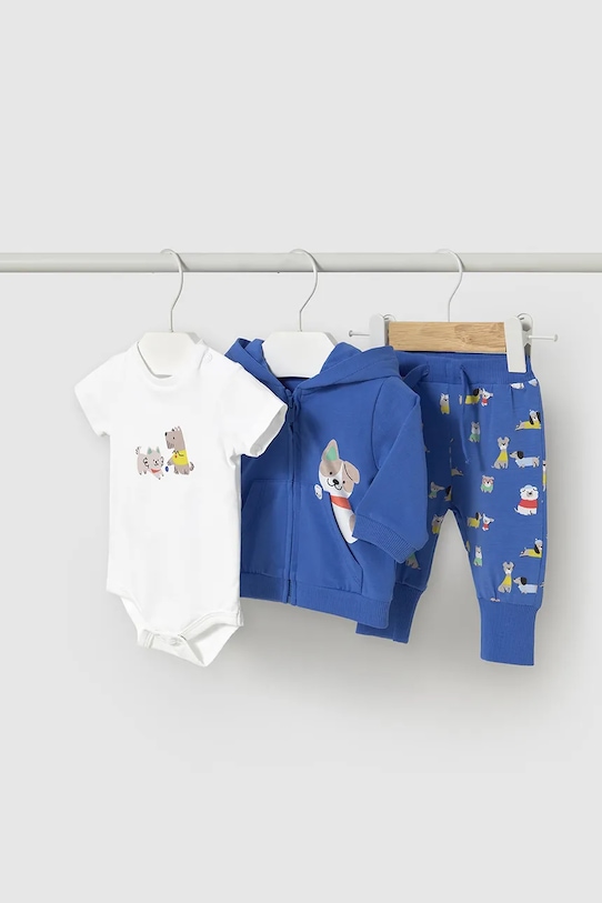 Mayoral Newborn dres niemowlęcy wzorzyste niebieski 1803.1R.Newborn.PPYH