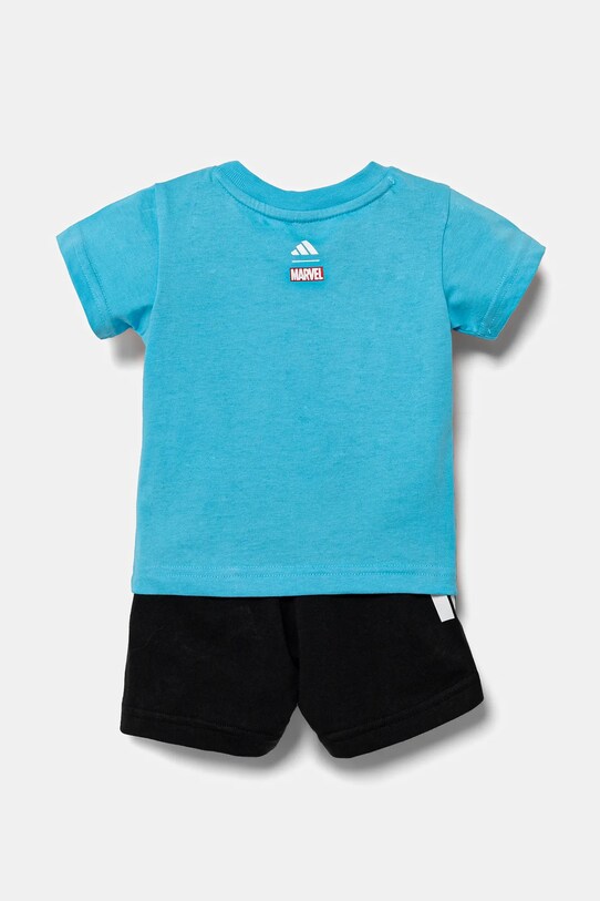 Детский комплект из хлопка adidas MRVL JC6259 голубой SS25