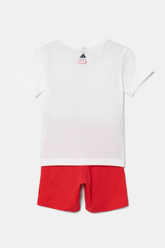 Dětská bavlněná souprava adidas MRVL JF3629 červená SS25