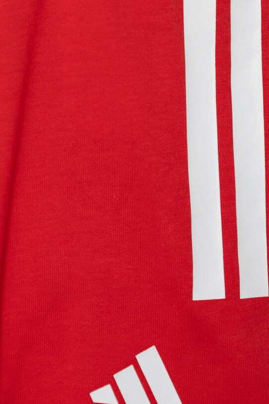 Dětská bavlněná souprava adidas MRVL červená JF3629