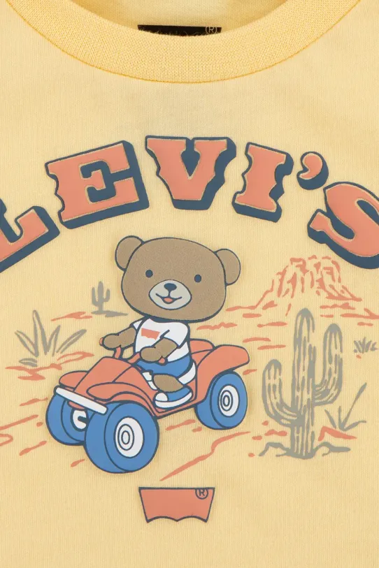 Chlapec Sada pre bábätká Levi's LEVI FOUR WHEELER DENIM SE 6EM342 žltá