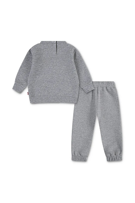 Levi's dres niemowlęcy CORE BATWING CREW AND JOGG 6EM676 szary SS25