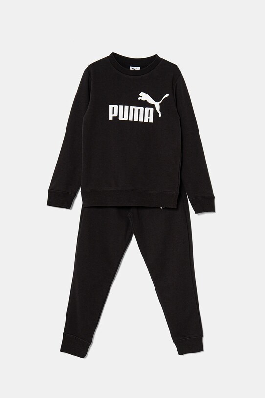 Παιδική φόρμα Puma ESS No.1 Logo Crew Sweat Suit TR πλεκτό ύφασμα μαύρο 686296