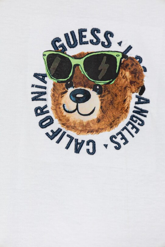 Fiú Guess baba szett lenvászon keverékkel I5GG09.K5M20.PPYA fehér