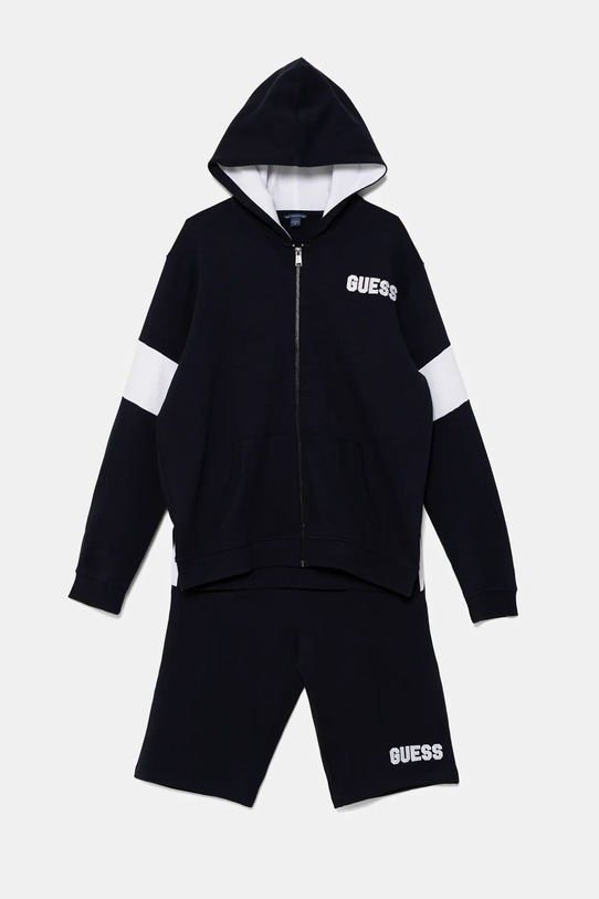 Dječja pamučna trenirka Guess pletivo mornarsko plava L5GG00.KA6R4.PPYA