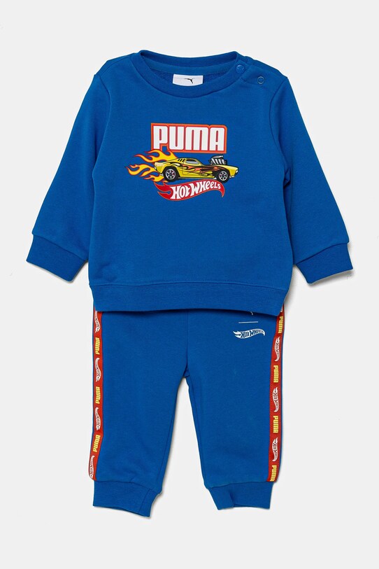 Puma gyerek melegítő X HOT WHEELS MINICATS Crew Set TR nyomtatásos kék 630073