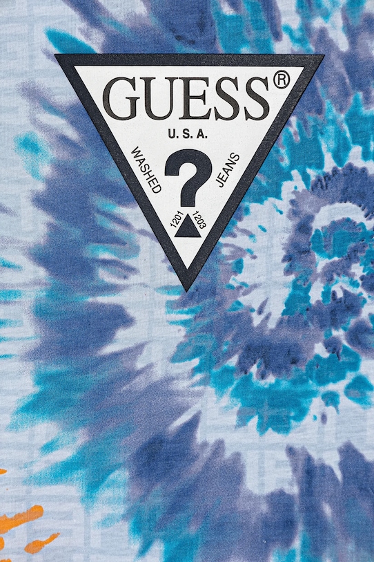 Guess komplet bawełniany dziecięcy niebieski N5GG01.K8HM4.PPYA