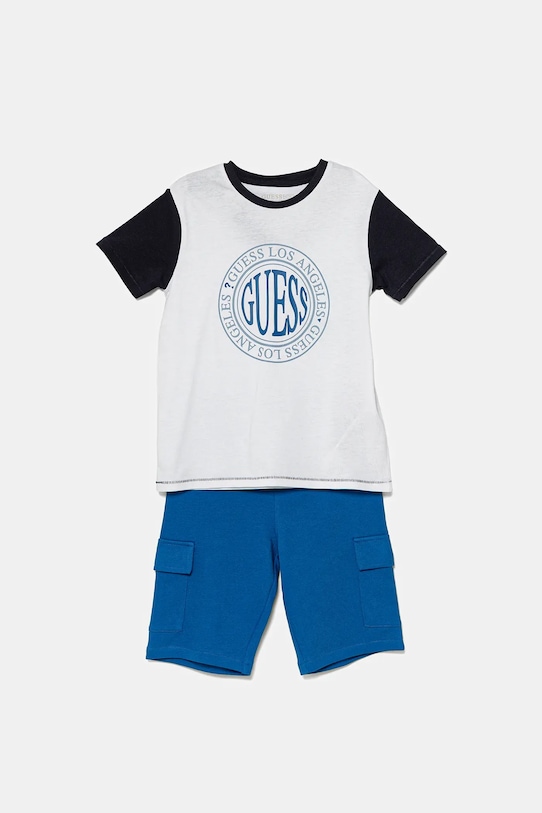 Παιδικό βαμβακερό σετ Guess στάμπα λευκό N5GG06.K8HM4.PPYA