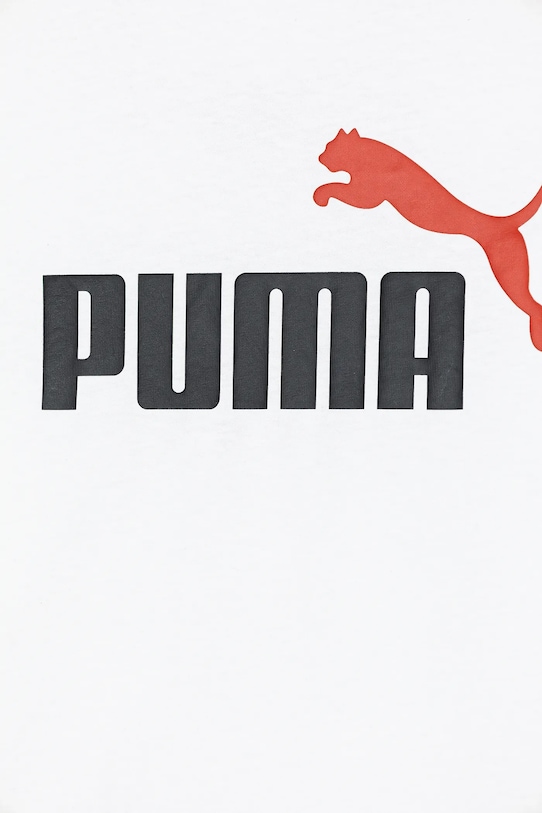 Puma set de bumbac pentru copii ESS 2 COLOR No. 1 Logo Tee and Shorts Set alb 686298